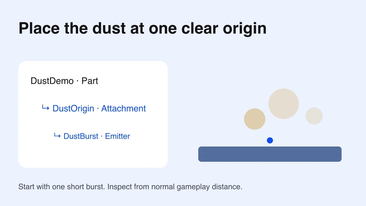 Roblox Dust Particles: Build a Small Burst Effect