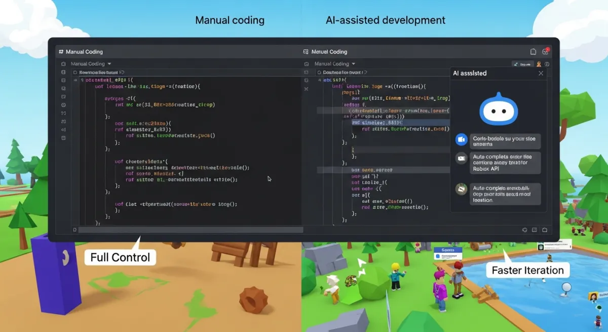 Comparison of AI tools for Roblox game development