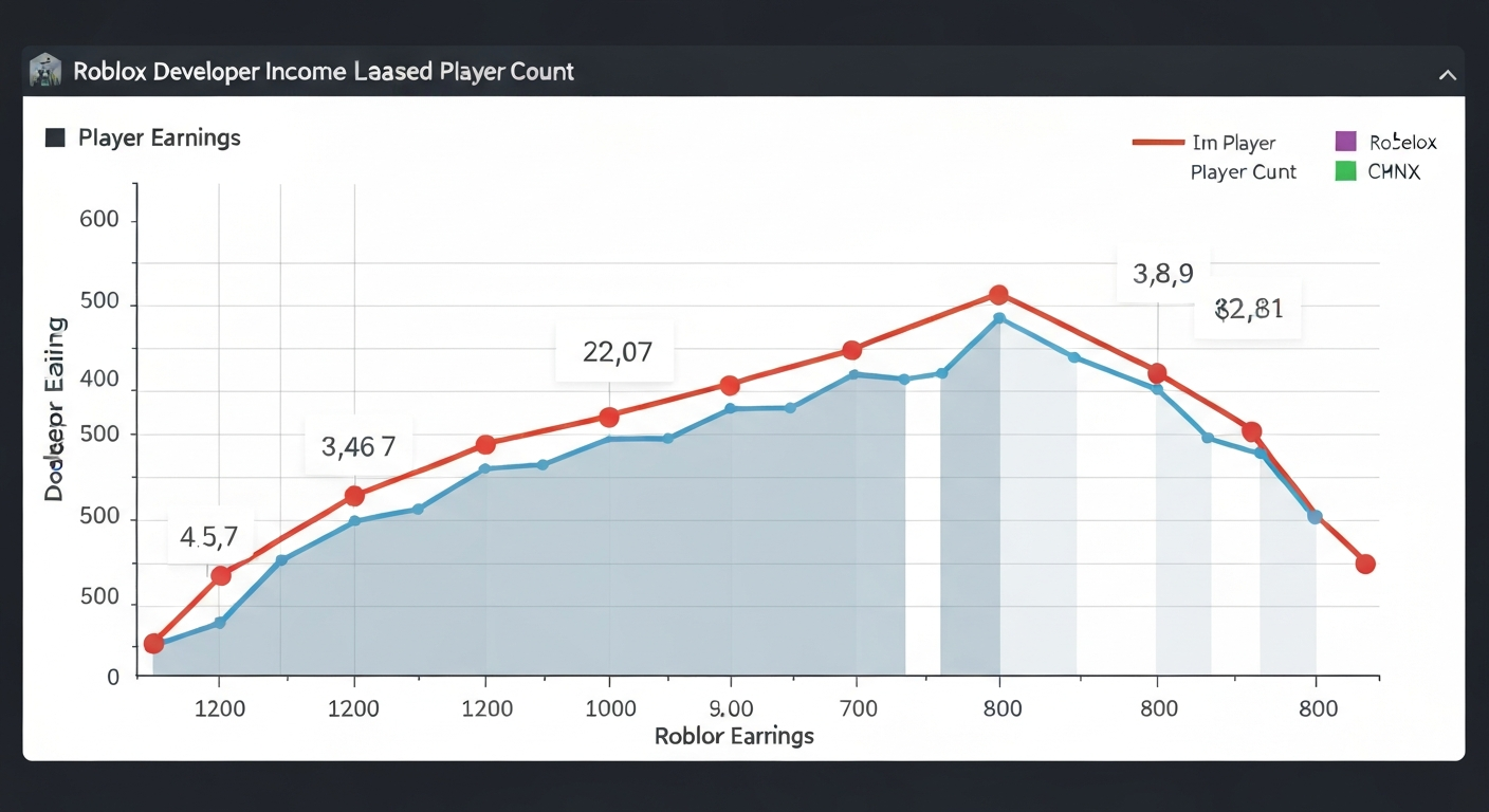 Roblox creator earnings by player count — revenue breakdown