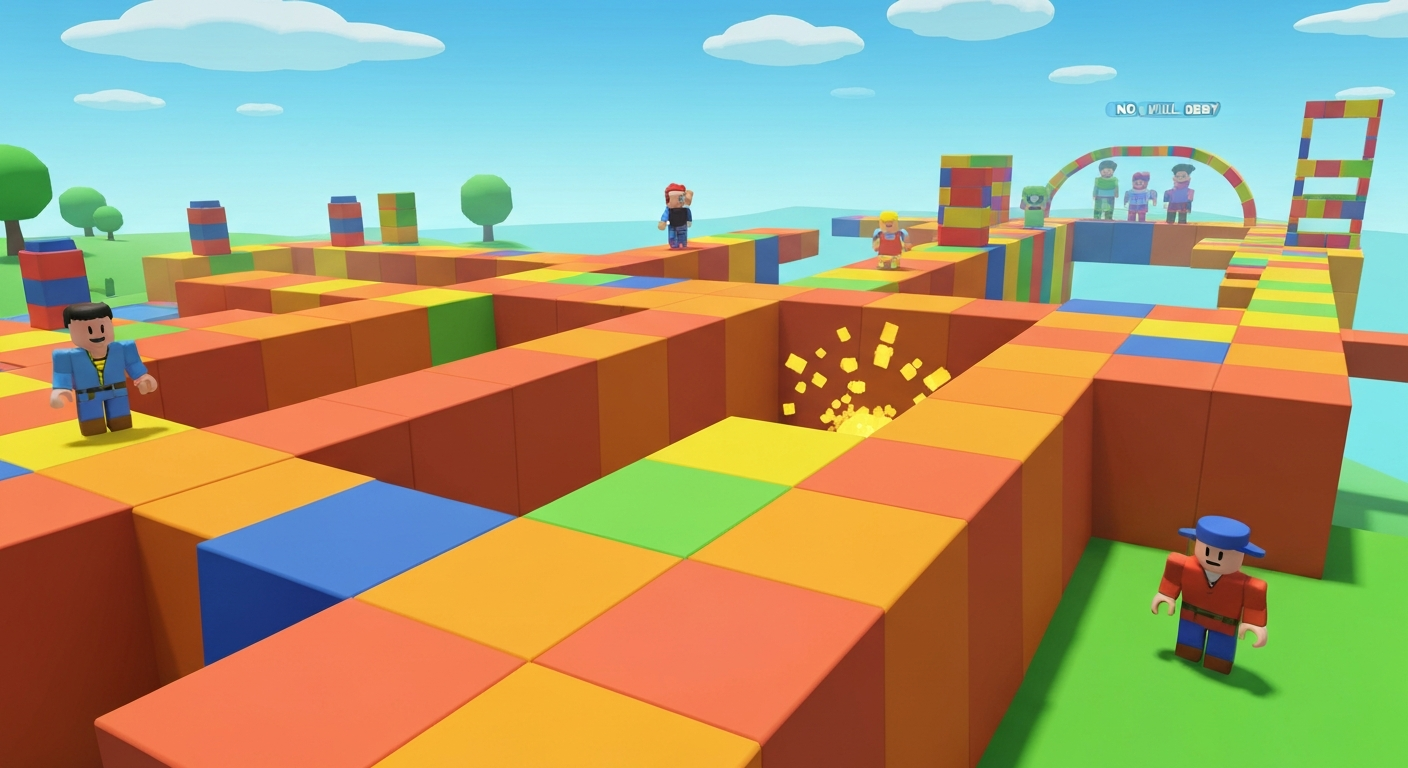 Easy Roblox obby games — rainbow obby, mega easy obby, escape obbys