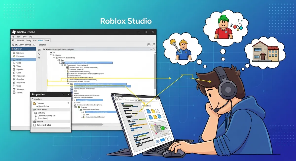 Studying and customizing open source Roblox game files