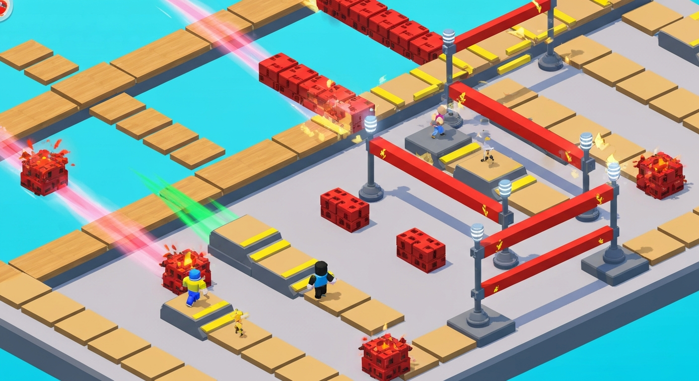 Roblox obby obstacle examples — moving platforms and kill bricks