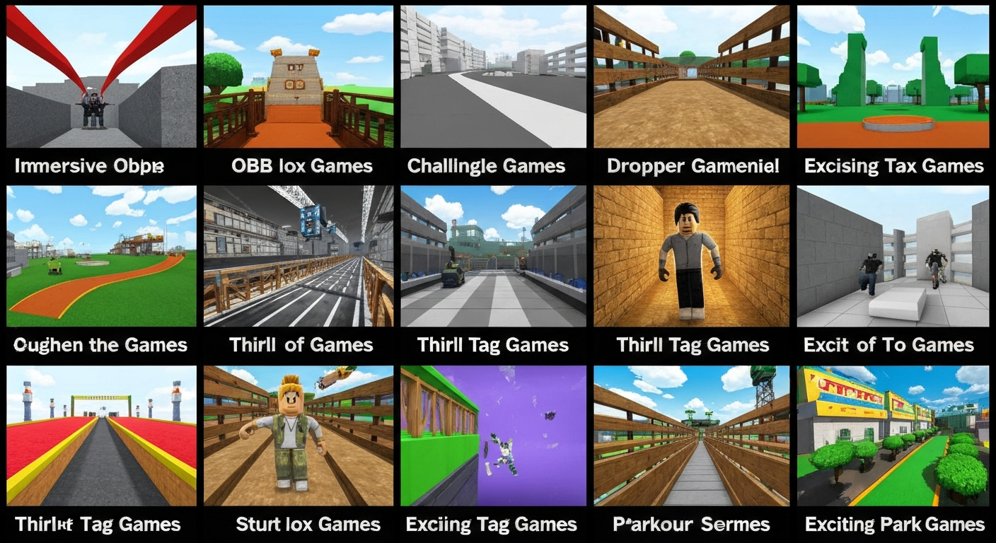 Simple Roblox games — obby, dropper, tycoon, parkour